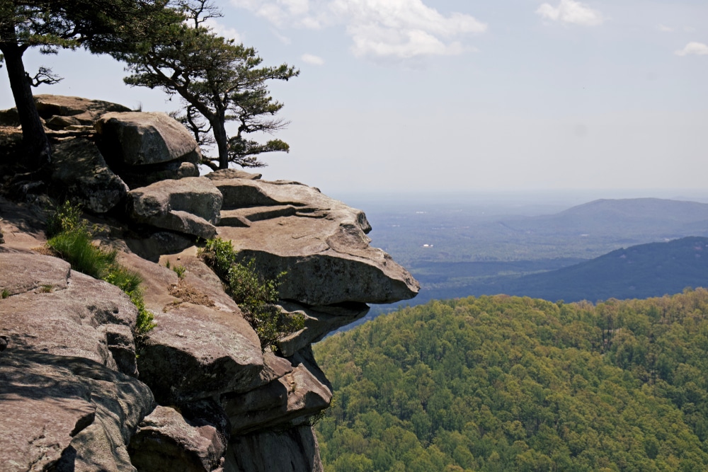A view from Yonah Mountain on a sunny day.