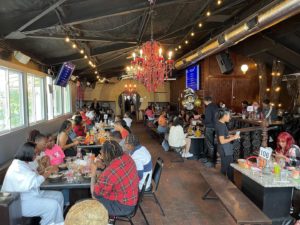 Inside The Hive during their bustling bottomless brunch