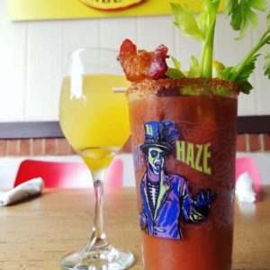 Mimosa and Bloody Mary from Atlanta's DBA Barbeque during their bottomless brunch