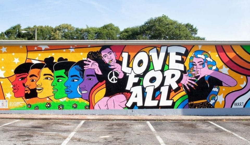 This Stunning Mural In Little Five Points Honors Pride Month And Inclusive Love!