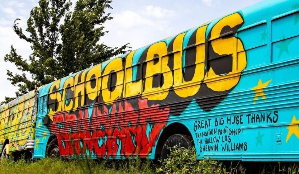 This School Bus Graveyard In Alto Is Now An Art Lover’s Paradise