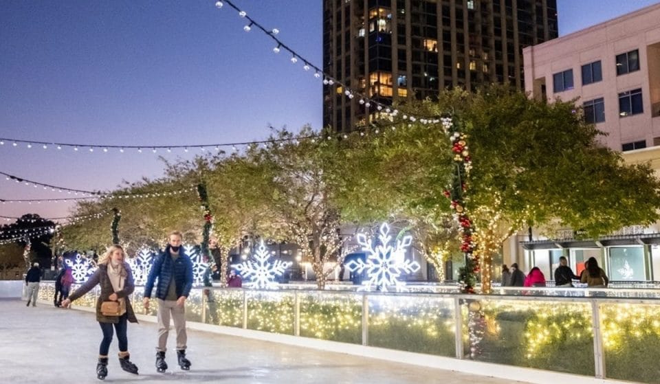 The Largest Outdoor Ice Skating Rink In Atlanta Is Open For The Holidays