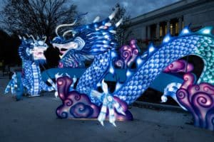 Chinese lantern festival at Zoo Atlanta for the holidays