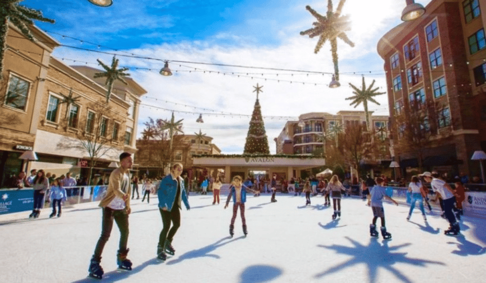 Avalon’s Rockefeller-Inspired Ice Skating Rink Is Open For The Holidays