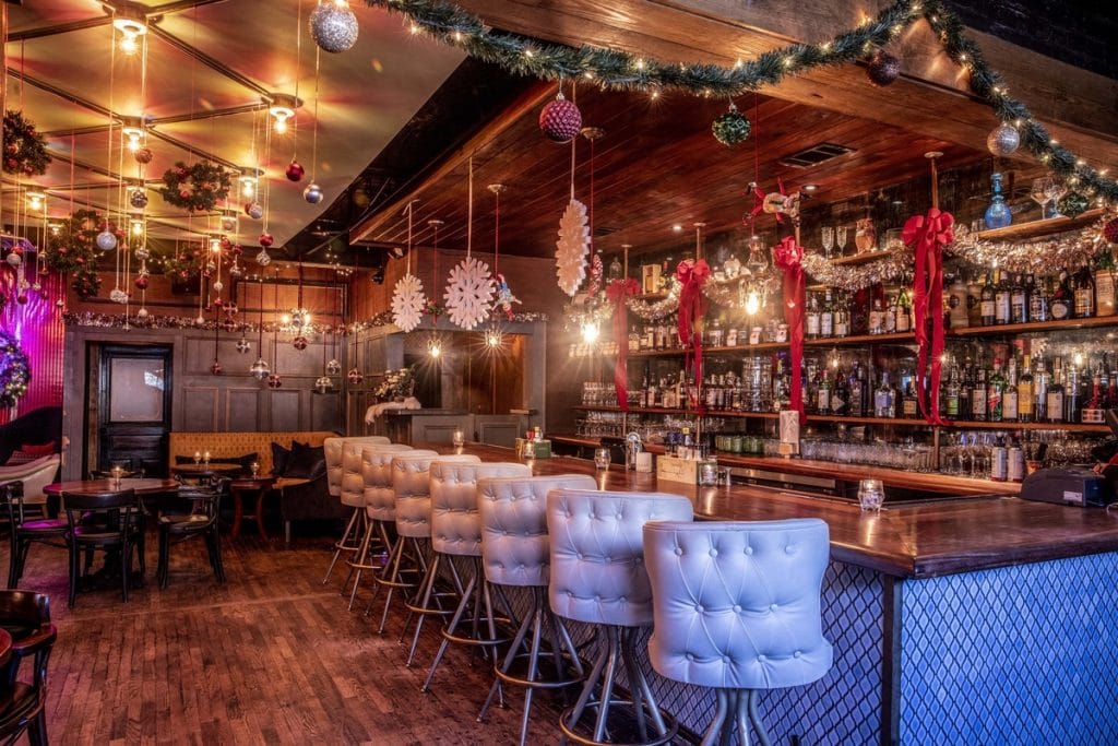 This Buckhead Speakeasy Gets The Ultimate Holiday Makeover