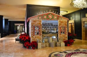 Holiday decorations at Atlanta's Ritz Carlton Hotel