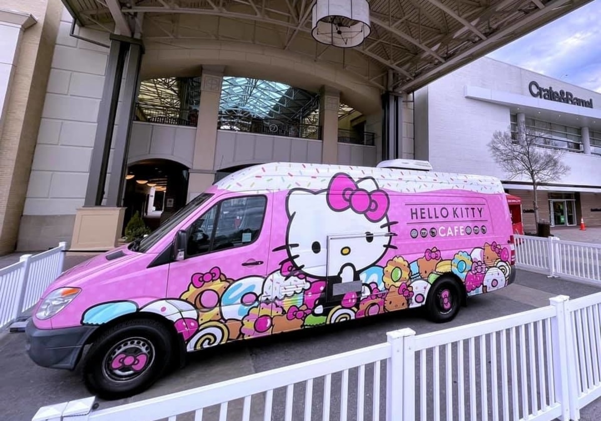Hello Kitty Cafe Las Vegas - This Hello Kitty cupcake is almost
