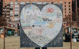 Heart sign at Ponce City Market