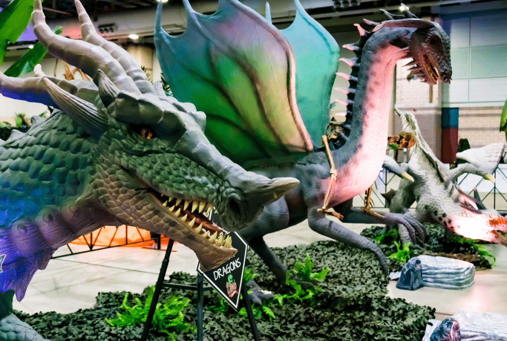 Dinosaur and Dragon Stroll