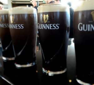 Pints of Guinness at Atlanta's Fado Irish Pub