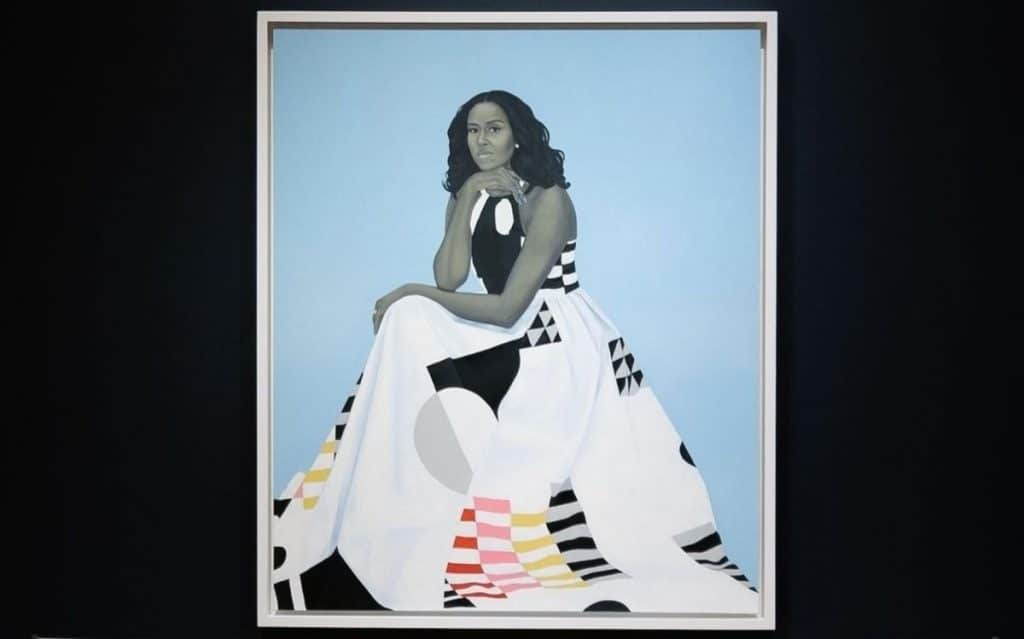 Michelle Obama, The Obama Portraits Tour, on display at the High Museum of Art