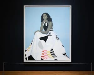 Michelle Obama, The Obama Portraits Tour, on display at the High Museum of Art