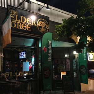 Outside one of ATL's favorite Irish pubs, The Elder Tree in East Atlanta Village