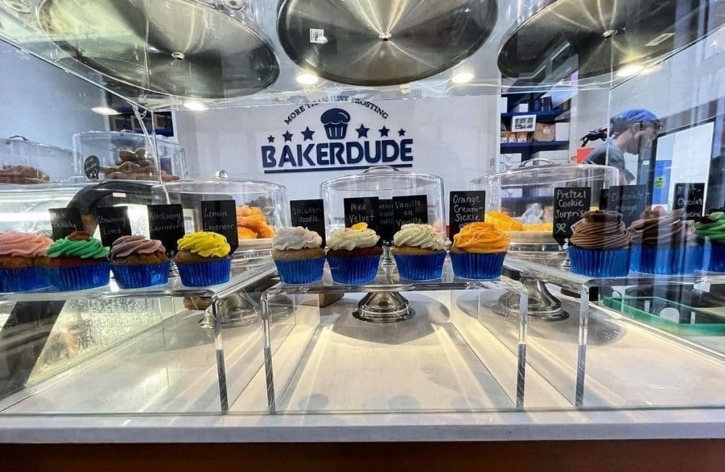 Selection of cakes at one of Baker Dude's ATL locations