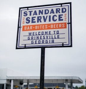 Standard Service signage in Gainesville, Georgia