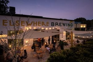 Patio at Elsewhere Brewing