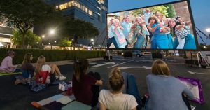 Atlantic Station's Screen on the Green, their outdoor movie summer program