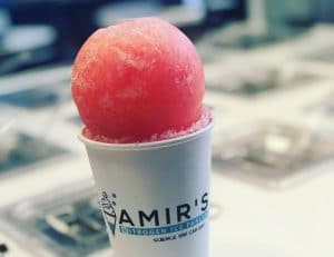 Shaved ice at Amir's Nitrogen Ice Parlor
