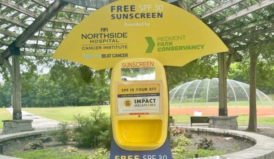Protect Your Skin With Piedmont Park’s Free Sunscreen Dispensers