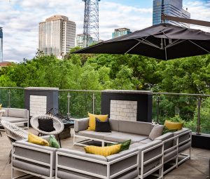 Rooftop at the Rowdy Tiger in Midtown Atlanta, home to a new drag brunch!