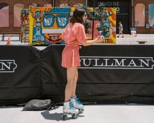 Roller skating at Pullman Yards