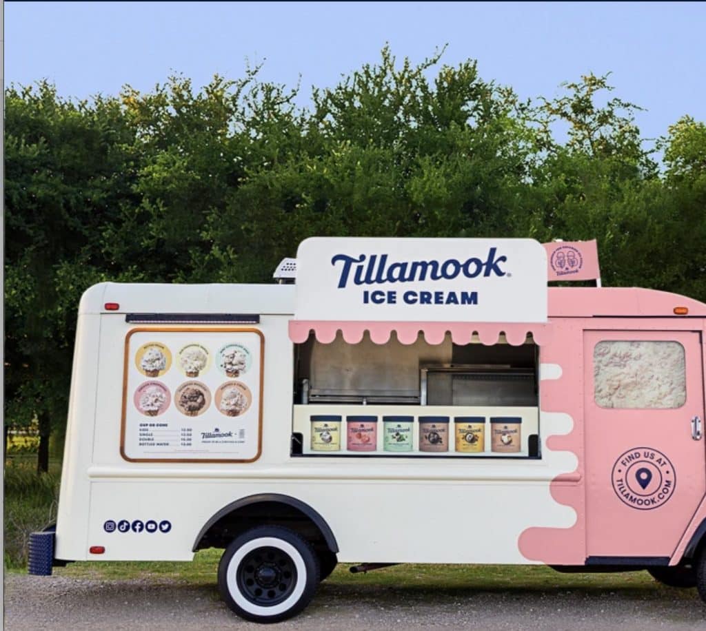 Tillamook Ice Cream Pop Up Truck