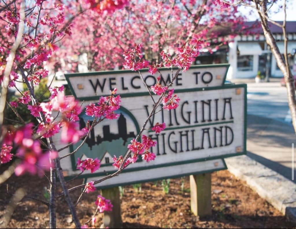 Welcome to Virginia Highlands sign