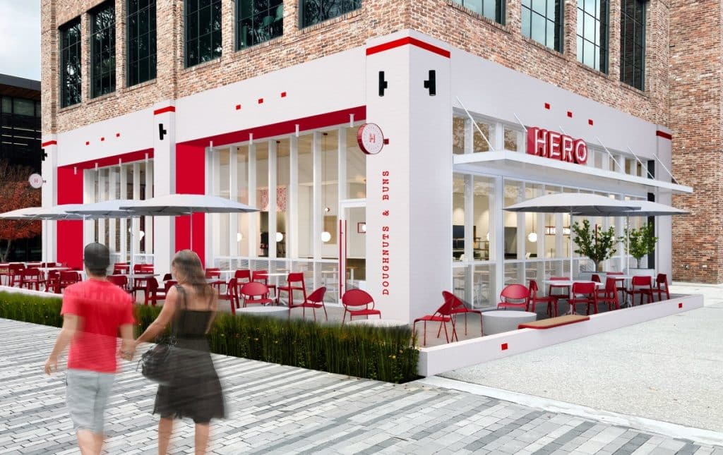 Hero Doughnuts and Buns, official rendering for Trilith location