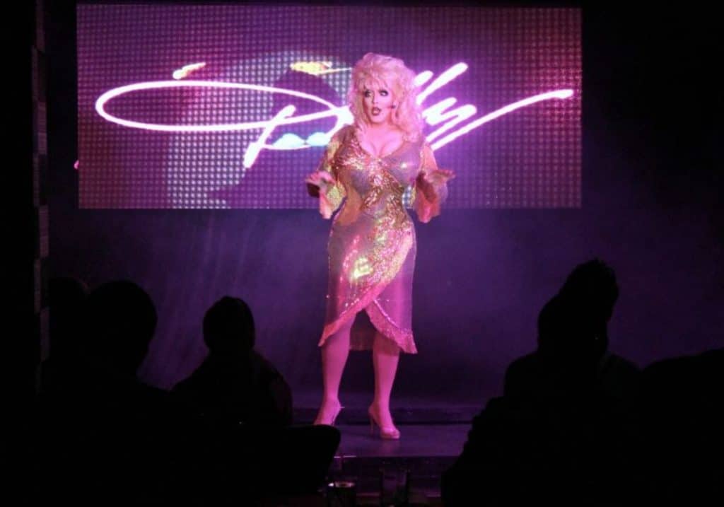 Drag show with celebrity impersonation