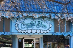 Entrance to Crystal Blue Shop