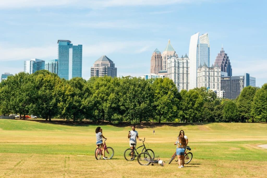 A summer bike ride in Atlanta
