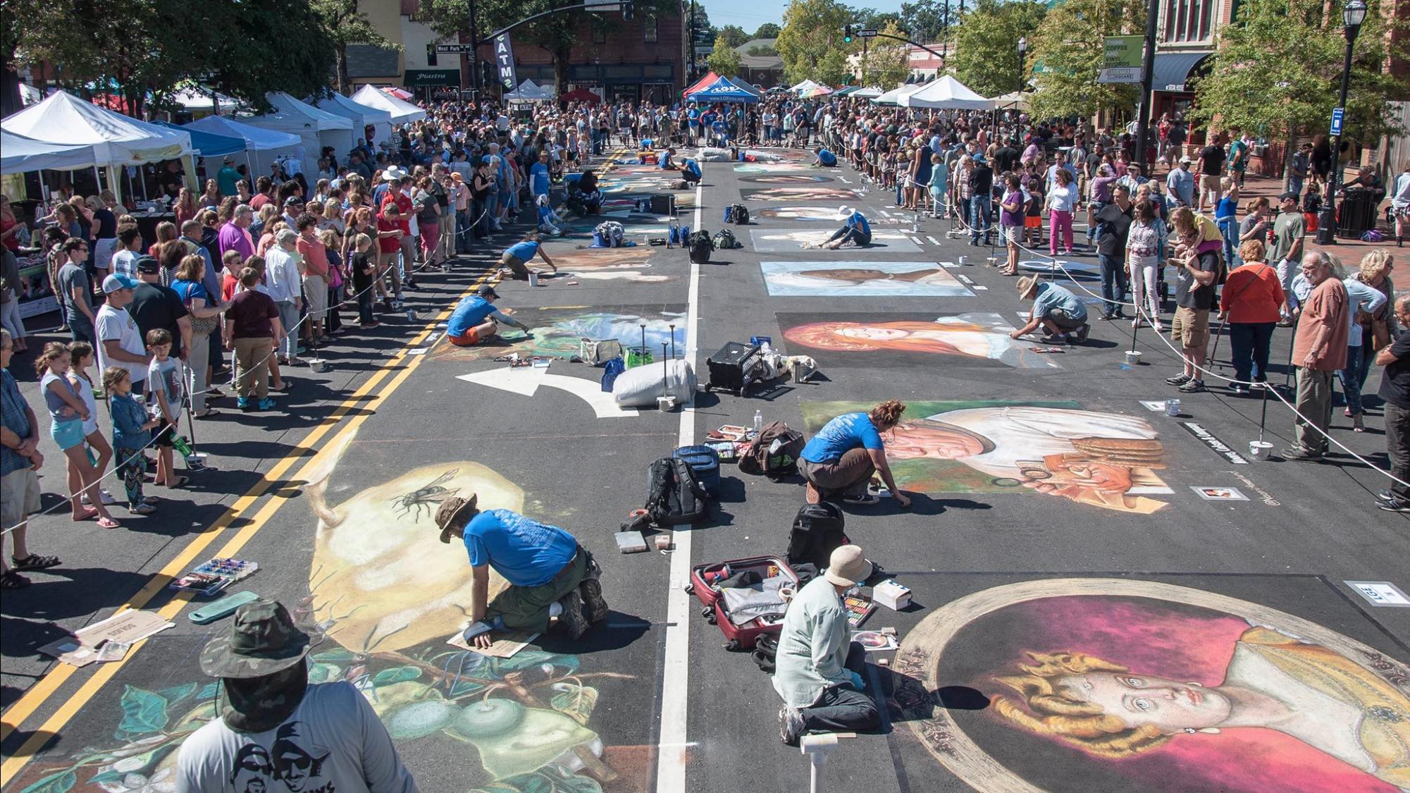 Craft Beer & Chalk Art Collide At Marietta's Iconic Chalktoberfest