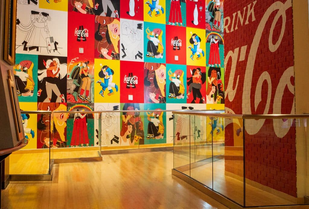 Two new art installations are unveiled at The World of Coca Cola's beloved pop culture exhibit in Atlanta