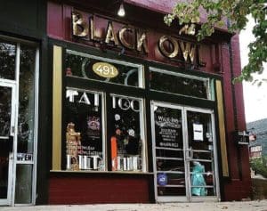Black Owl Tattoo in Atlanta