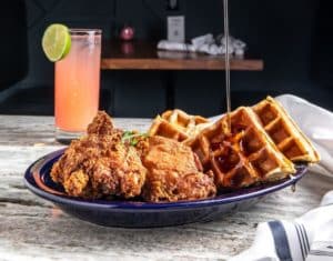 Chicken and Waffles from Atlanta's beloved Ms. Icey's Kitchen