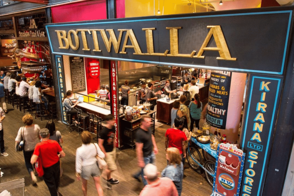 The exterior of Botiwalla, one of the most popular Indian restaurants in Atlanta.
