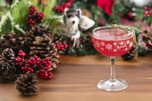 Christmapolitan at the Christmas-themed pop-up in Atlanta for the holidays, Miracle Bar