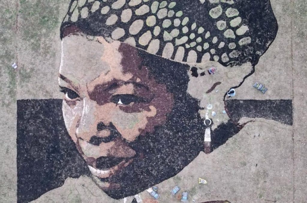New Earth-mural in Freedom Park Atlanta devoted to Maya Angelou