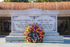 Martin Luther King & Coretta Scott King burial in Atlanta