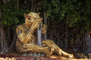 Trolls sculpture by Thomas Dambo, who's got an all-new exhibit at the Atlanta Botanical Garden