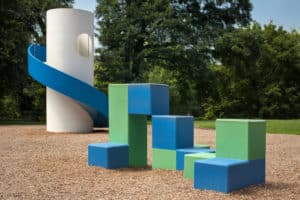 The iconic artsy playground in Piedmont Park by renowned achitect  Isamu Noguchi