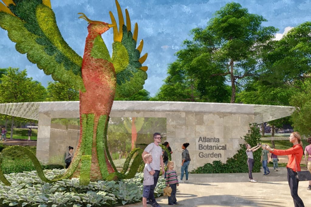 New BeltLine enterance rendering for the Atlanta Botanical Garden's upcoming expansion