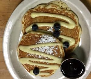 Pancakes from Atlanta's Ria's Bluebird breakfast restaurant