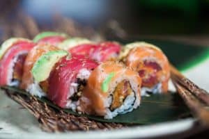 Sushi rolls from Atlanta's Tomo Japanese Restaurant
