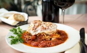 Lasagna from Nino's Italian Restaurant in Atlanta