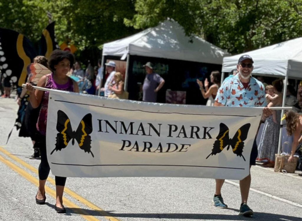 Start to the parade at the Inman Park Festival in Atlanta