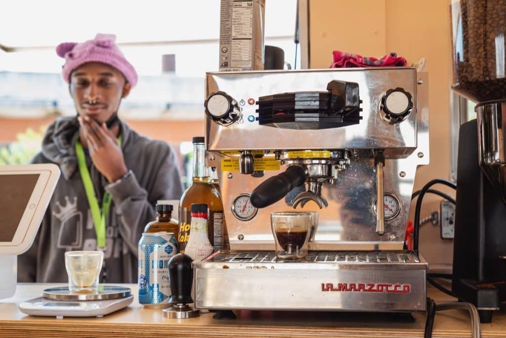Espresso machine at Atlanta's adored coffeehouse Finca to Filter