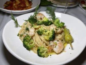 Broccoli and shrimp pasta from Amore e Amore 