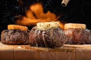 Sizzling steak from STK in Atlanta