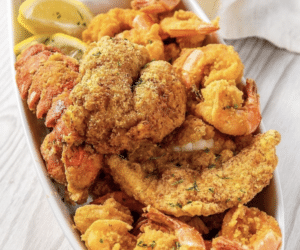 fried seafood platter